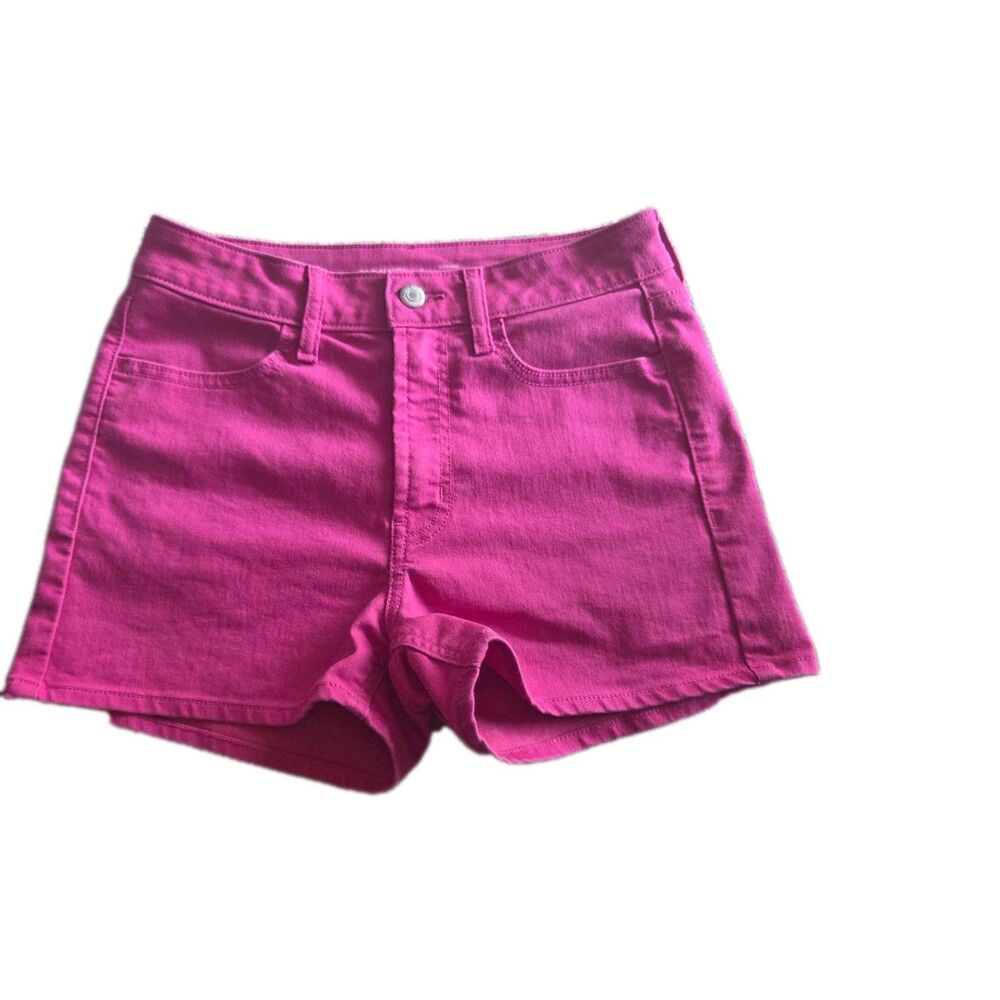 Old Navy High-Rise WOW Denim Shorts - Pink - Women's Size 2 Cotton Blend